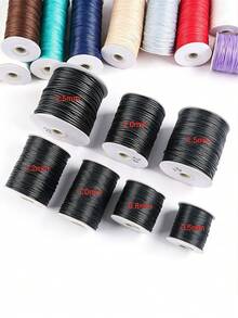 Handmade Wax Cord, Non-Stretch Synthetic Leather Beaded String, Suitable For Beaded Bracelets, Keychains, Pendants DIY Jewelry Making, Tassel Crafts, Sweater Pendant Hanging Rope, Bracelet Making, Jewelry DIY, Suitable For Christmas, Thanksgiving - Multiple Styles - View 10