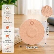1 Set (10/30/50/100 Pieces) Freestyle Libre&Dash Motion Sensor Patches, Breathable Waterproof Adhesive Patches, Suitable For Sports Like Rock Climbing, Running, Sweatproof, Can Secure And Protect , Suitable For Gym - Multicolor - View 5