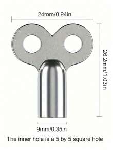 Radiator Bleed Valve Key | Durable Alloy Construction | Universal Radiator Vent Valve Fit | European Standard Connection Thread | High-Quality Zinc Alloy Bleed Valve Key - Exhaust Valve - View 7