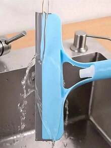 1/2/3pcs 3-In-1 Multifunctional Glass Cleaning Tool With Water Sprayer, Window Glass Cleaning Set, Glass Squeegee With Scraper And Sprayer, Suitable For Bathroom, Kitchen, Living Room, Bedroom, Toilet - Efficient Mirror And Window Squeegee - Multicolor - View 5