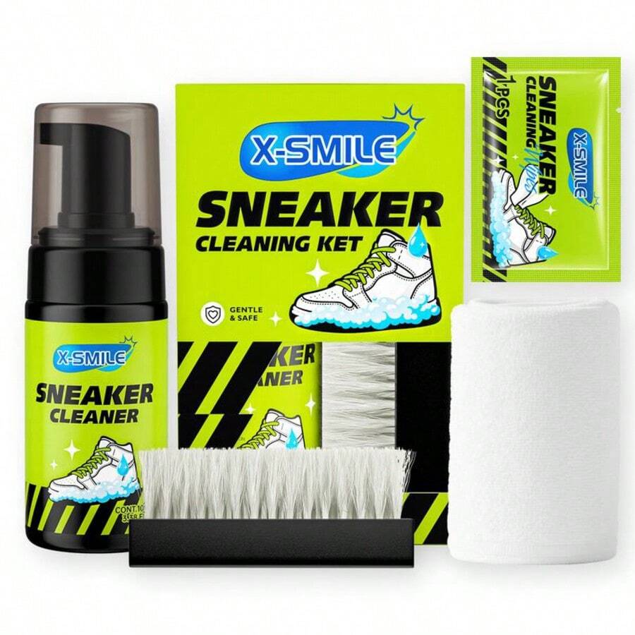 Waterless Foam Cleaner With Brush, Towel And Wet Wipes, Suitable For White Shoes, Canvas, Leather, PU, Mesh Fabric, Sneaker Cleaning Set