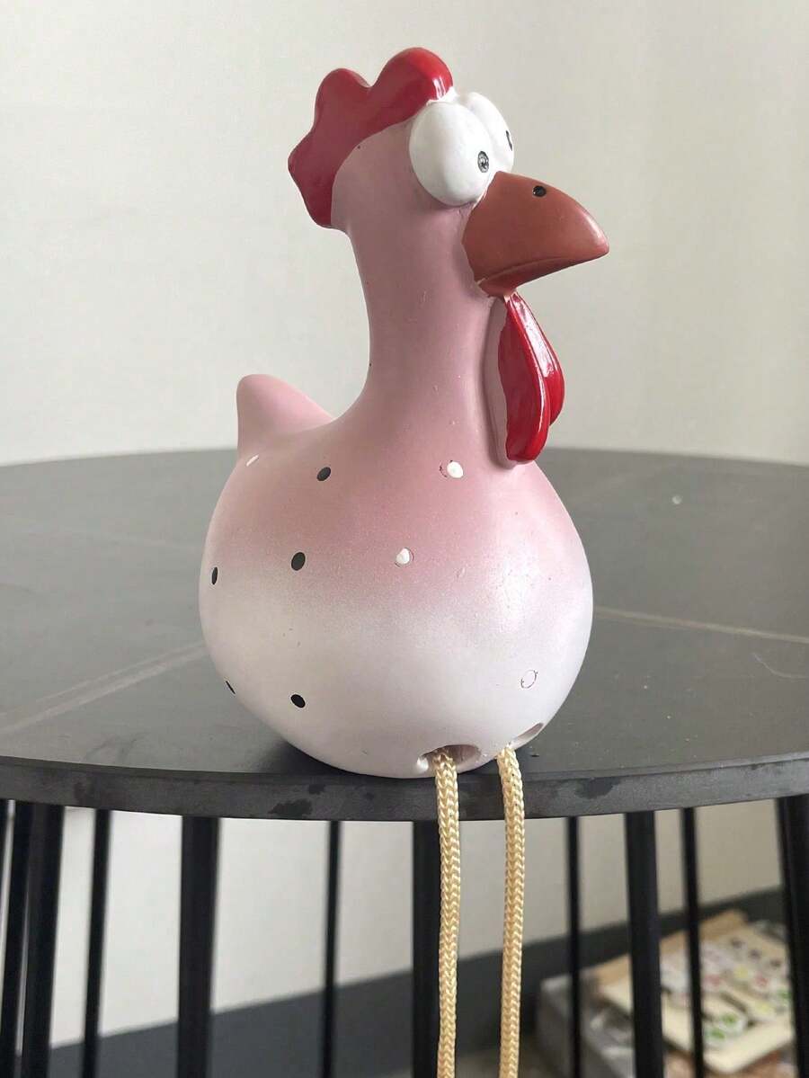 1PC Garden Decor Ornament, Resin Big-Eyed Chicken Hanging Pendant, Cute Chick Hanging Decoration, Yard Decor Craft - Garden Ornament - View 1