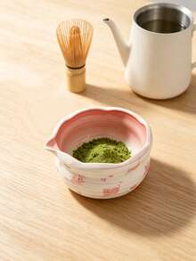 1pc/5pcs Set Teh Matcha Motif Anak Kucing Merah Muda Gradien dengan Mulut, Termasuk Mangkuk Matcha, Tempat Pengaduk Teh, Saringan Teh, Sendok Teh, Dudukan Pengaduk Teh, Set Sendok Teh, Alat Persiapan Matcha, Alat Pembuatan Makanan Penutup dan Minuman, Set Perlengkapan Sekolah - MultiWarna - View 4
