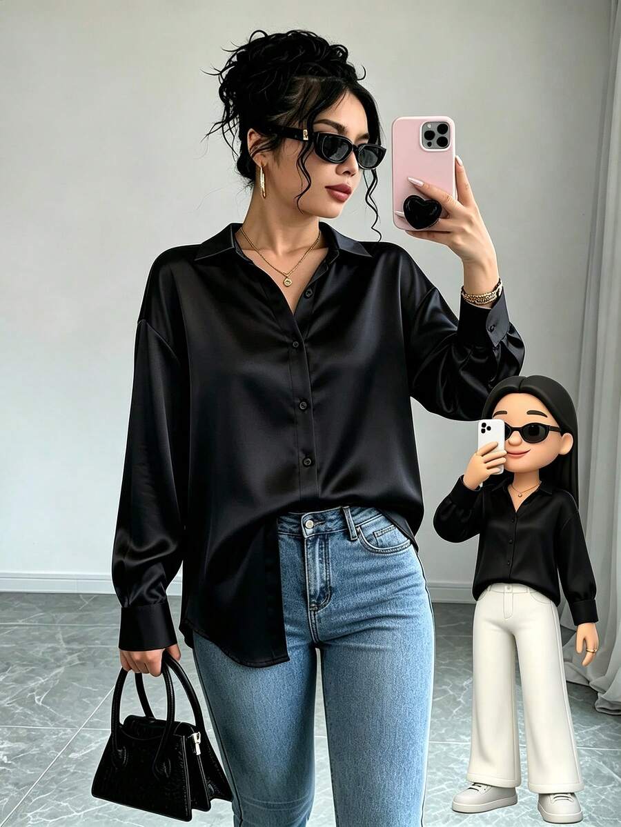 Women Blouses & Shirts - Black - View 1