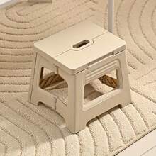 1pc Multi-Functional Durable Portable Adjustable PP Stool, Anti-Slip Plastic Design, Suitable For Home, Kitchen, Bathroom, Travel And Fishing - Multicolor - View 6