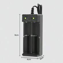 Dual Slot USB Charger, Can Simultaneously Charge 3.7V Rechargeable Lithium Batteries (18650 Model), Suitable For 18500/18490/16340/14500 Model Batteries. - Onesize - View 5