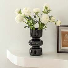 One-Piece Glass Vase, Suitable For Home Decor, Holiday Gifts, Home Decoration, Vase, Tabletop Centerpiece, Birthday Graduation Room Decoration - 1PC - View 7