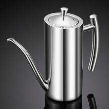 1 cái bình đựng dầu bằng thép không gỉ 304 cao cấp 500ml, bình đựng dầu chiên và nấu ăn, dụng cụ nhà bếp - Xem 5