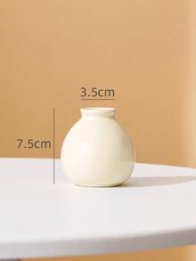 Creamy-Gloss, Spherical Reed Diffuser Bottle-Suitable For Use With Reed Sticks And Mini Dried Flowers. A Piece Of Decor That Offers A Soft, Soothing Fragrance; Ideal For Bedroom Nightstands, Bathroom Vanities, Desks, And Entryways. - Small Ceramic Jar Aroma Diffuser Bottle - View 10