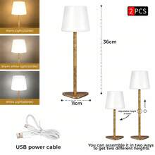 LED Touch Wireless Bathroom Light, 1800mAh Rechargeable Lithium Battery, Touch Control, 3 Color Temperature Dimmable, Ambient Night Light, Metal Base/Waterproof Design, Adjustable Height, Suitable For Living Room, Bedroom, Dining Room, Bathroom, Party Atmosphere Lighting - Desk Lamp - View 21