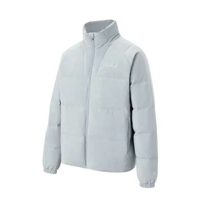Adidas Men's Short Padded Coat Light Blue Warm Winter Coat KC4633