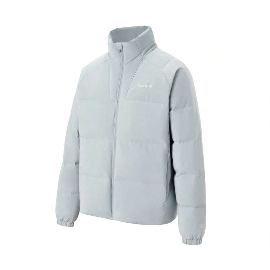 Adidas Men's Short Padded Coat Light Blue Warm Winter Coat KC4633 - Baby Blue - View 1