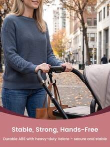 Pengait Kereta Bayi yang Dapat Diputar 360°, Klip Gantungan Tas Universal, Aksesori Gantungan Organizer Kereta Bayi Putar Ganda, 2 Buah/Set - MultiWarna - View 5