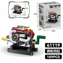 Xây dựng một động cơ thực sự hoạt động! Bộ mô hình động cơ V8 mini này có các piston chuyển động và trục khuỷu quay. Một dự án DIY cơ khí chuyên sâu dành cho thanh thiếu niên yêu thích kỹ thuật. (Giao hàng ngẫu nhiên) - Nhiều màu - Xem 6