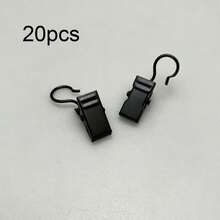 10pcs/20pcs Heavy Duty Rust-Proof Metal Curtain Clips, Strong Grip Multi-Purpose Hanging Clips For Curtains, Photo Display, Banners, Party And Wedding Wall Decor - Multiple Styles - View 9