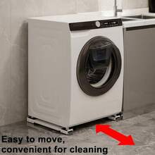 Sturdy Solution For Moving Appliances, Adjustable Height Base For Refrigerator And Washing Machine, Supports Up To 800 Lbs, Equipped With 24 Silent Casters And Locking Mechanism, Expandable Bracket, Ideal For Moving - A - View 10