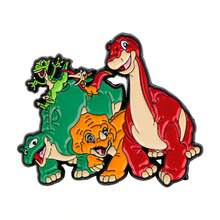 Cartoon Dinosaur Enamel Lapel Pins, Cute Dinosaur Brooch, Metal Animal Badge For Jacket Backpack Hat Decor, Novelty Gift For Dinosaur Lovers - Multicolor - View 15