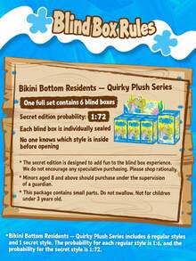 Pop Mart Labu'bu Bikini Bottom Residents - Boneka Lucu (Kotak Buta Acak 1 buah) - MultiWarna - View 11