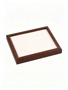 Wooden Ring Display Tray With Multi-Color Velvet Slots, Jewelry Organizer For Home Vanity, Countertop Display Prop - Multicolor - View 14