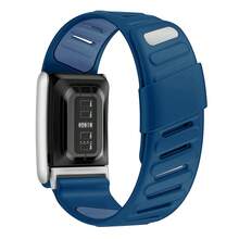Soft Silicone Dual-Color Sports Watch Band For 5.0 Wristband Fitness Tracker, Smart Watch Band Replacement, 5.0 Wristband Unisex, 12 Colors Available - 25mm - View 13
