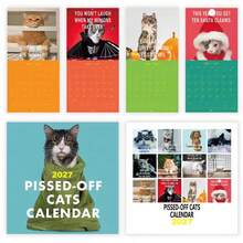 2027 Cat Calendar, Humorous And Funny Cat Wall Calendar, Includes 12 Months Of Images, Large Writing Space For Home Planning - Multiple Styles - View 3