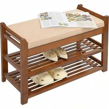 Shoe Changing Stool - Brown - View 2