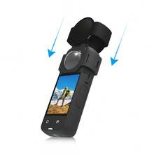 PULUZ 矽膠鏡頭保護套，適用於 Insta360 X3 鏡頭機身保護蓋（黑色） - 查看 4