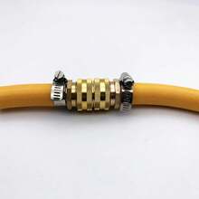 Two-Way Female Connector Solid Aluminium Irrigation Garden Hose 3/4 Bi-Directional Female Head Water Pipe Joint Connectors - B - View 8