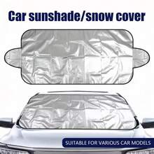 1pc All-Season Windshield Protector, Anti Snow Sun & Rain Protection Cover, Car Outdoor Sunshade - C - View 7