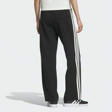 Adidas SOFT DOUBLEKNIT PANT Women's Straight-Leg Black Sportswear Pants With Brand Logo And Three Stripes - Black - View 5
