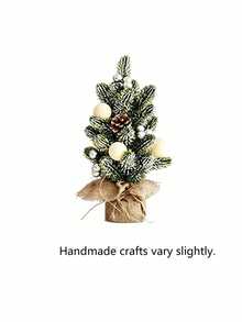 Pohon Natal Mini, Sempurna untuk Dekorasi Rumah dan Meja. Dilengkapi dengan Buah Beri Merah dan Kerucut Pinus, Kepingan Salju, dan Daun Hijau. Cocok untuk Dekorasi Natal, Dekorasi Meja, Dekorasi Rumah, dan Dekorasi Ruangan. - A - View 13