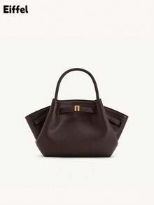 JP Dumpling Bag 女款 JH30692 Hana 小號新款手提包 肩背斜挎托特包 多用途 通勤上班 出行購物約會 小隨身包 輕量耐用 麂皮 高顏值 百搭 - 咖啡棕 - 查看 13