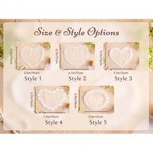 Personalized Lace Place Cards, Heart Lace Guest Cards, Vintage Place Decor, Custom Wedding Name Tags, Handmade Sheer Lace Table Setting Lace Place Cards - Multi-color - Lace Tag - View 6