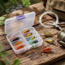 8pcs Long Casting Floating Minnow Lures, Durable ABS Plastic Hard Bait For Summer River And Sea Fishing - Multicolor - View 2