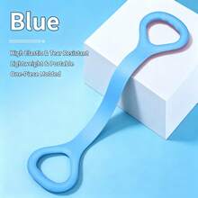 8-Shaped Resistance Band With Non-Slip Handles, Multi-Functional Yoga Stretcher, Portable Home Fitness Pull Rope For Shoulder Back Arm Waist Leg Workout, Random Color Shipment - View 7