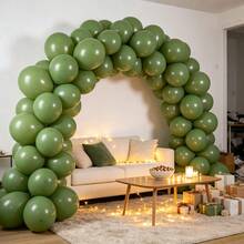 Sage Green Avocado Green Latex Balloon Garland Kit, 10/5 Inch Multi Size Balloons, For Boho Wedding Baby Shower Birthday Party Decor - Multicolor - View 3