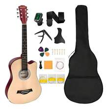 Weluvfit Guitarra Acústica Con Accesorios Para Diestros 38 Inch Color Azul - Natural - Ver 1
