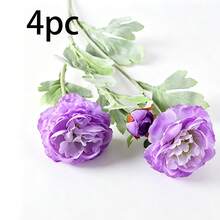 4pcs/6pcs Artificial Peony Flowers, Realistic Peony Flower Stems For Wedding, Party, Home Dining Table, Desktop Vase Display, Event Backdrop, Indoor Space Decoration, Multi-Scenario Layout Decorative Flower Stems - Multicolor - View 13