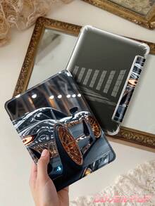 Silver Sports Car Pattern Compatible With IPad Air 8(M4)2026(11 Inch)/2026(13 Inch), Air 4/5 10.9 Inch, 10th Gen, 7/8/9 Gen 10.2 Inch, Compatible With Samsung Galaxy Tab S6 10.4 Inch, Tab A7 Lite 8.7 Inch, Built-In Pencil Slot, Auto Sleep/Wake, Fashion, Cute Gift Suitable For Back To School, Vacation, Holidays And Other Occasions - Multicolor - View 9