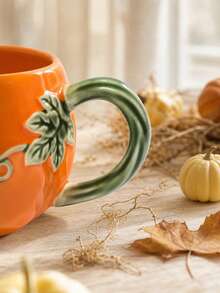 1 set peralatan makan keramik berbentuk yang lucu, mangkuk saji dan wadah saus untuk Halloween dan Thanksgiving, peralatan makan porselen tahan oven, hadiah dekorasi dapur. - Peralatan makan motif  dalam berbagai warna. - View 6