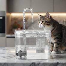 1.5L Cat Fountain, USB Powered Automatic Pet Water Dispenser - Provides Fresh, Clear Water For Cats And Dogs, Battery-Free Design - Multicolor - View 10