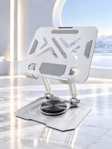 Foldable Laptop Stand, Adjustable Aluminum Alloy Laptop Base, Portable 360 Degree Rotating Computer Stand, Ergonomic Desktop Stand, Suitable For Macbook Laptop Tablet, Height Adjustable Heat Dissipation Design, Travel Office Workstation Accessory, Universal Device Stand - View 14