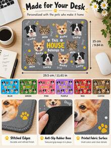 Alas Mouse Foto Hewan Peliharaan yang Dipersonalisasi, Alas Mouse Komputer dengan Potongan Wajah Anjing dan Kucing Kustom, Nama Hewan Peliharaan dan Gambar Rumah, Aksesori Meja Berwarna-warni untuk Rumah, Kantor, dan Ruang Belajar, Hadiah Bermakna, untuk Pecinta Anjing dan Kucing - Hitam dan Putih - View 2