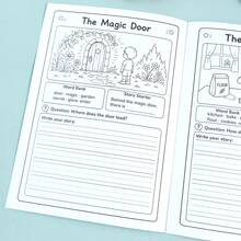 Children's English Look Imagine Write Picture-Based Storytelling Practice Workbook, Narrative Writing Training Exercise Book, Back To School Learning Supplies, Student Holiday Gift - Multicolor - View 10