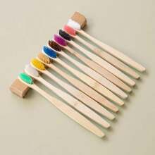 5/10/20/50pcs Bamboo Toothbrush, Manual Toothbrush, Soft Bristles, Suitable For Sensitive Teeth And Gums, Home Daily Deep Cleaning Oral Care - Multicolor - View 7