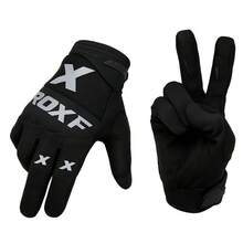ROXF 1 Pair Full Finger Touchscreen Motorcycle Riding Gloves, Breathable Anti-Slip Shock-Absorbing, Off-Road & Mountain Bike Riding Gloves, Unisex - Black - View 3