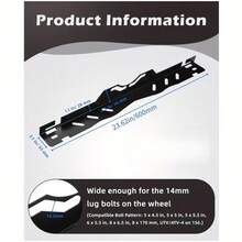 2-Piece Wheel Alignment Plates In High-Quality Iron With 2x 5m Measuring Tapes – Precision Alignment Tool For Car, Truck,  & SUV - A - View 3