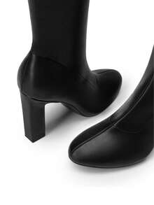 Women Knee-High Boots - Black - View 7