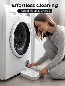 1pc Washing Machine Drain Pan, Thickened Anti-Slip Leakage Tray, Waterproof Overflow Catch Basin, Durable Easy-To-Clean Floor Mat, Suitable For Home Laundry Equipment, Prevents Laundry Room Leaks, Bathroom Tray, Bathroom Tray, Home Cleaning Accessories, Random Color - A - View 6