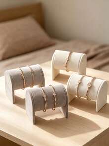 1 chiếc giá trưng bày đồng hồ bằng sợi microfiber, kệ lưu trữ đồng hồ, kệ lưu trữ vòng cổ và vòng tay, kệ lưu trữ vòng tay và đồng hồ, giá trưng bày, kệ này có thể dùng làm kệ lưu trữ đồng hồ, vòng cổ, vòng tay và vòng tay - Nhiều màu - Xem 6